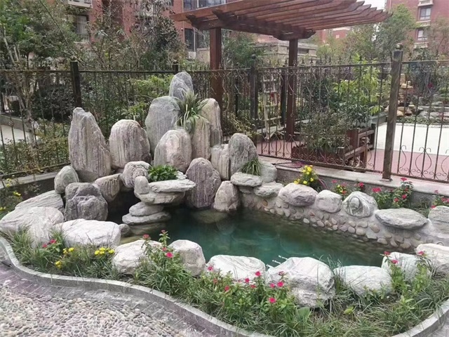 垫江家庭庭院水景设计